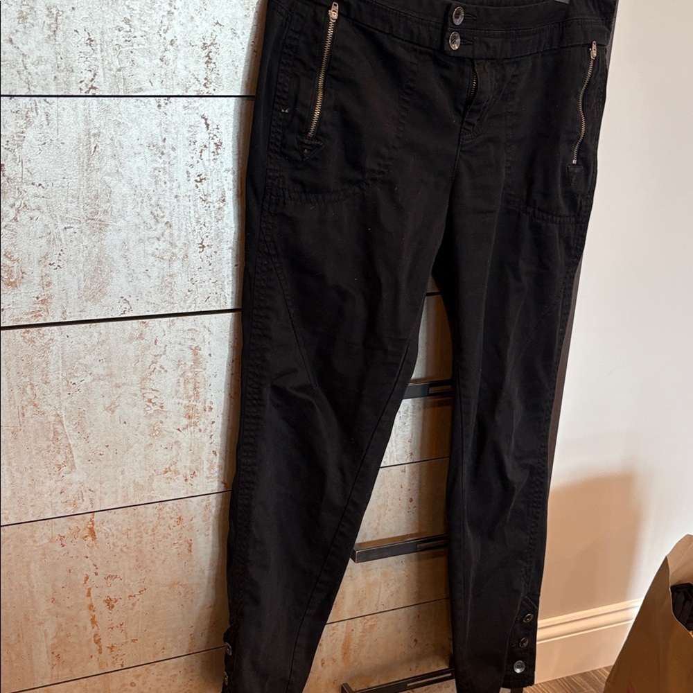 Ladies DKMY Black Casual Pants Soft Cotton